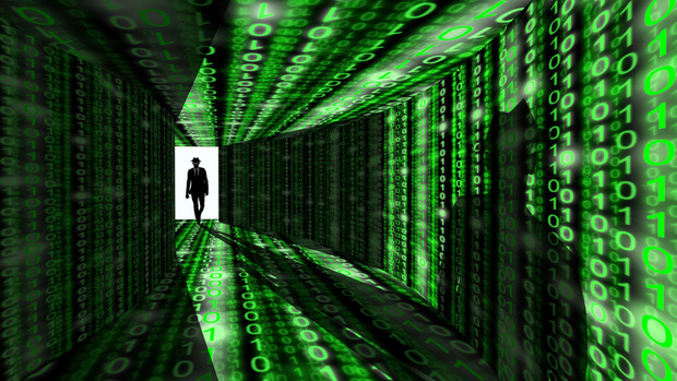 silhouette of a hacker 
