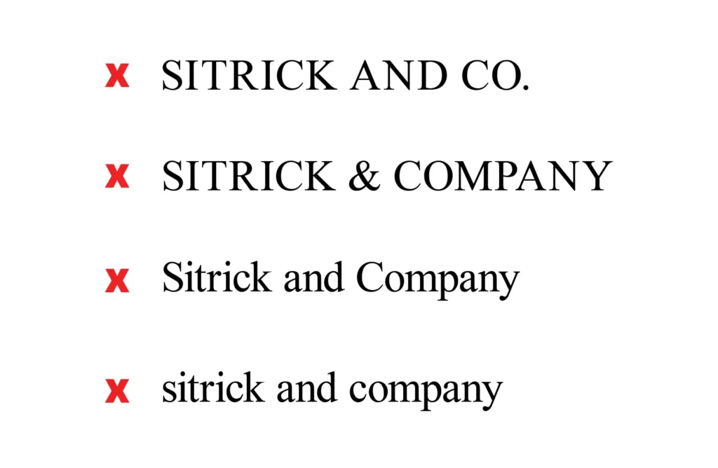 Sitrick logo incorrect